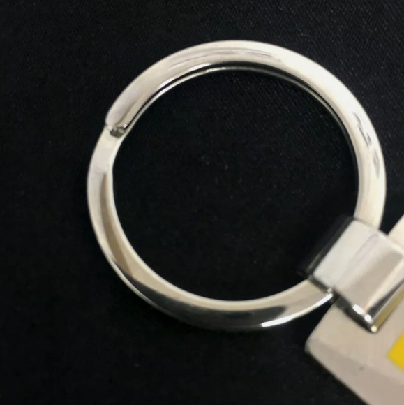 AUTHENTIC PRADA KEY RING TOP KEY HOLDER SILVERTONE/A1869 - Picture 6 of 11